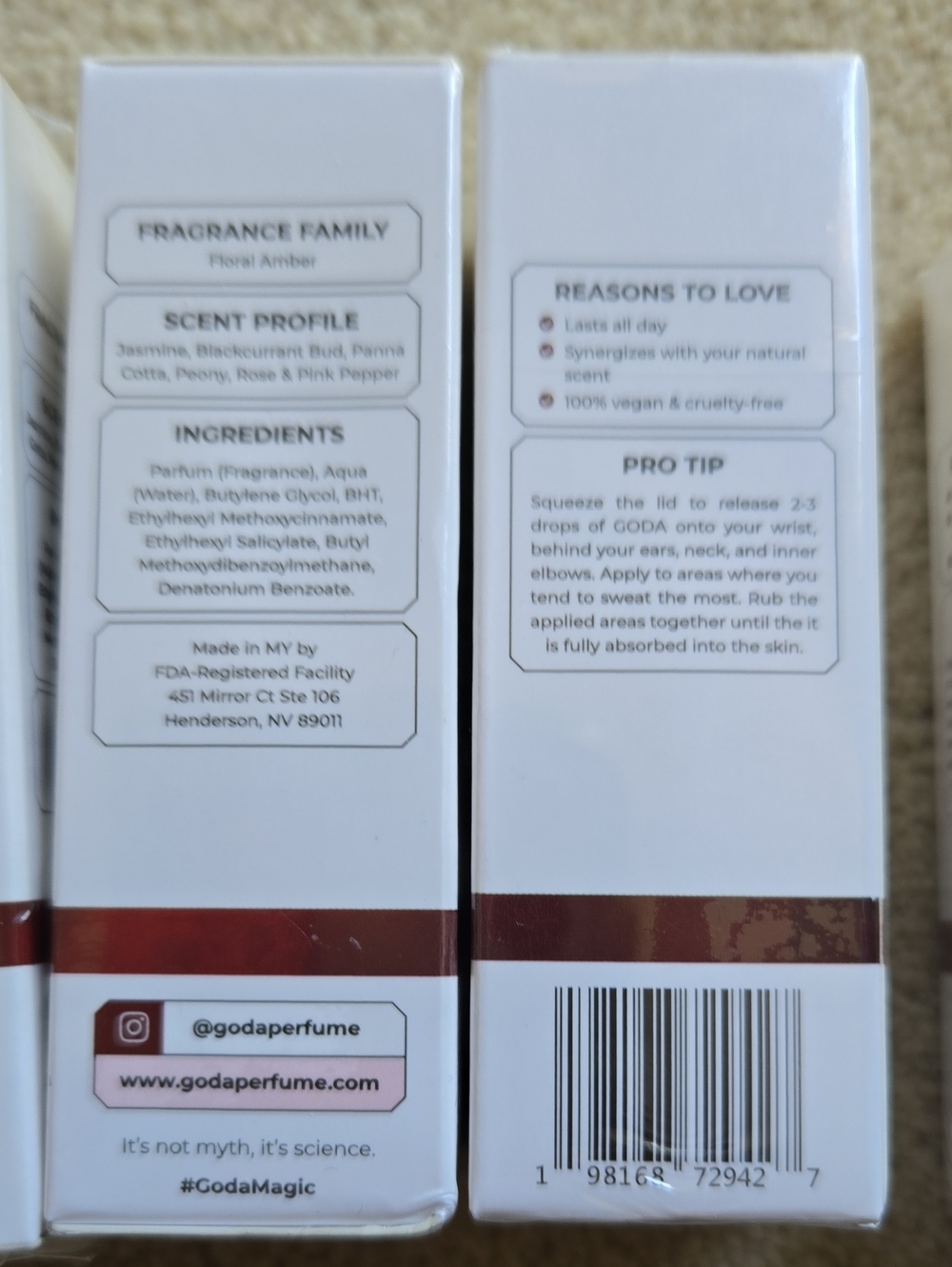 GODA The Sense of Seduction For Her - Pheremone Infused Perfume NIB - Picture 3 of 3